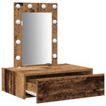 vidaXL Table de Toilette Marron 60 x 40 x 70 cm Bois d'ingénierie