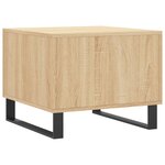 vidaXL Tables basses 2 Pièces chêne sonoma 50x50x40 cm bois d'ingénierie