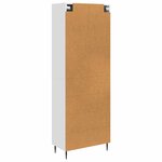vidaXL Ensemble de Meubles 2 Pièces Blanc brillant 66 x 34 5 x 89 5 cm