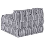 vidaXL Canapé Modulable Impression Indigo 70 x 70 x 56 cm tissu