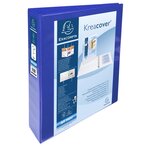 Classeur PP personnalisable Kreacover - 2 anneaux en D 40mm - A4 maxi, bleu EXACOMPTA