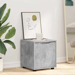 vidaXL Cabinet de salle de bain Gris béton 40 5 x 40 x 44 cm