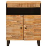 vidaXL Meuble d'appoint Marron 60 x 33 x 75 cm Bois de mangue massif