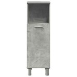 vidaXL Ensemble de meubles de salle de bain 3 Pièces gris béton