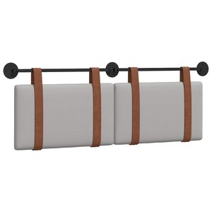 vidaXL Tête de lit suspendue Gris nuage PU antique