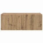 vidaXL Meuble TV mural Montage mural Chêne artisan 60 x 31 x 29.5 cm