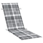 vidaXL Chaises longues lot de 2 avec coussins Bois d'acacia solide
