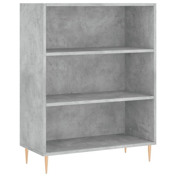 vidaXL Bibliothèque gris béton 69 5x32 5x90 cm bois d'ingénierie