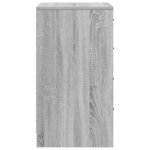 vidaXL Buffet Sonoma gris 40 x 41 x 75 cm Bois d'ingénierie