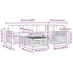 vidaXL Ensemble de canapés d'extérieur 5 pc Naturel et Beige