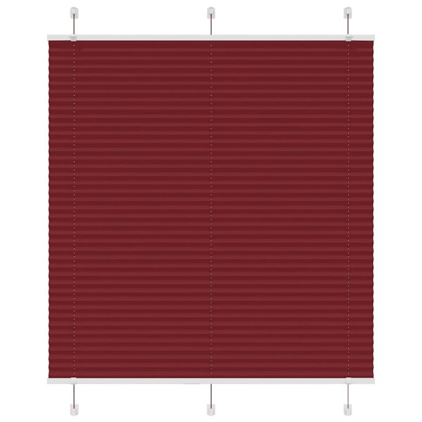 vidaXL Store plissé rouge bordeaux 115x100 cm largeur du tissu 114 4cm
