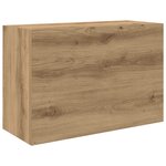 vidaXL Armoire murale de bain chêne artisanal bois d'ingénierie