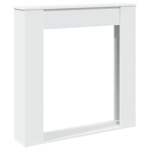 VidaXL Cadre de cheminée blanc 100x20x100 cm bois d'ingénierie