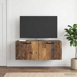 vidaXL Meuble TV mural Bois ancien 78 5 x 31 x 30 cm Bois d'ingénierie