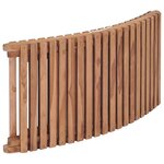 vidaXL Chaise longue pliable Bois de teck solide