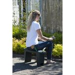 Nature Tabouret de jardinage 2-en-1 65 5 x 25 x 34 cm Vert