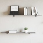 vidaXL Étagères murales 4 Pièces sonoma gris 100x20x1 5cm bois ingénierie