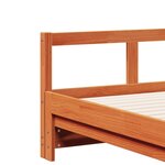 vidaXL Lit de jour sans matelas cire marron 80x200 cm bois pin massif
