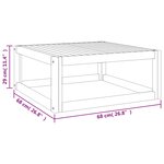 vidaXL Table basse 68x68x29 cm bois d'acacia massif