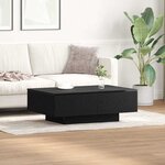 vidaXL Table basse Chêne noir 90 x 60 x 31 cm Bois d'ingénierie