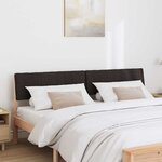 vidaXL Tête de lit capitonnée Noir 180 cm Pin massif