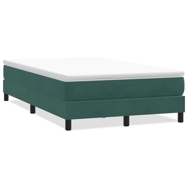 vidaXL Sommier à lattes de lit sans matelas vert foncé 120x210 cm