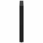 vidaXL Pieds de table à manger en U 3 pièces Noir 90 x (72-73) cm Acier