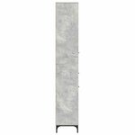vidaXL Meuble de salle de bain haut Gris béton 31.5 x 33 x 190 cm