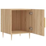 vidaXL Tables de chevet 2 Pièces chêne sonoma 40x40x50 cm bois ingénierie