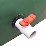 vidaXL Réservoir d'eau avec robinet pliable 2100 L PVC