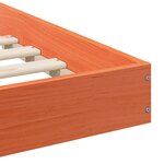 vidaXL Cadre de lit Marron cire 100 x 200 cm Bois massif en pin