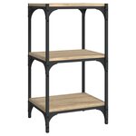 vidaXL Bibliothèque Chêne Sonoma 40x33x70 5 cm Bois d'ingénierie acier