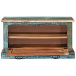 Banc banquette de rangement de chaussures 85 x 40 x 45 cm bois de récupération 02_0010853