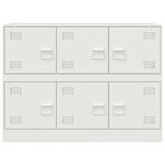 vidaXL Buffet blanc 99x39x73 cm acier