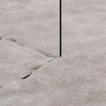 vidaXL Tapis de surface Carré HUARTE Sable 240 x 240 cm Polyester