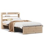 vidaXL Cadre de lit avec tête de lit sans matelas 100x200 cm