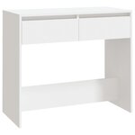 vidaXL Table console Blanc 89x41x76 5 cm Acier