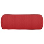 vidaXL Coussins d'accent 2 Pièces Rouge Ø 25 x 70 cm tissu