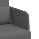 vidaXL Sofa Lit au Sol 2-en-1 Gris Foncé 65x80x83 cm Tissu
