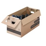 Pack and Move - Lot 10 cartons déménagement stockage standard - 60 x 30 x 30 cm - Poignées renforcées - 1 adhésif offert