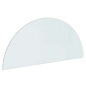 vidaXL Plaque en verre de cheminée Transparent 1200 x 500 mm Verre