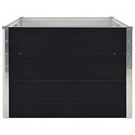 vidaXL Jardinière 160 x 80 x 45 cm Acier galvanisé Anthracite