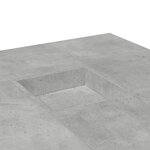 vidaXL Table basse gris béton 80x80x40 cm bois d'ingénierie