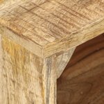 vidaXL Table de chevet 40x30x50 cm Bois de manguier brut