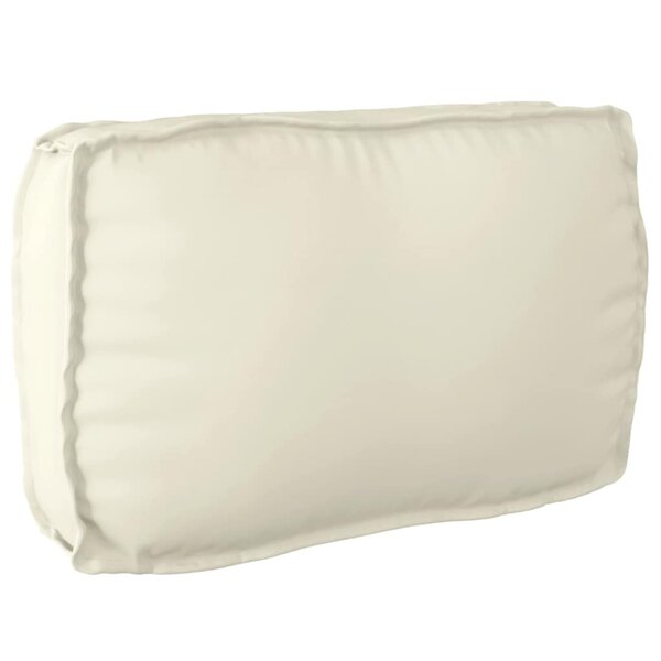 vidaXL Coussin pour dossier de palette Crème 70 x 40 x 12 cm