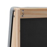 vidaXL Tête de lit capitonnée Gris clair 200 cm Pin massif