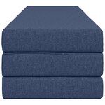 vidaXL Canapé-lit pliable 180 x 67 x 45 cm Bleu