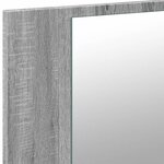 vidaXL Armoire de salle de bain à miroir LED sonoma gris 80x12x45 cm