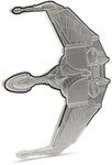 Pièce de monnaie en Argent 5 Dollars g 93.3 (3 oz) Millésime 2025 Star Trek Ships KLINGON BIRD OF PREY