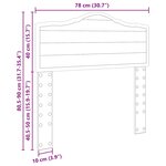 vidaXL Tête de lit Chêne Sonoma 75 cm Bois d'ingénierie
